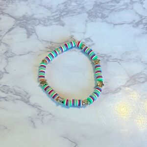 Clay bead bracelet